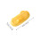 Yellow 2 in 1 Dumpling Maker PP Manual Press Tool for Kitchen 2