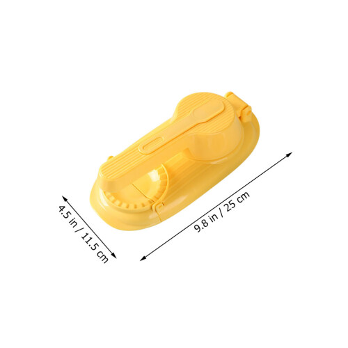 Yellow 2 in 1 Dumpling Maker PP Manual Press Tool for Kitchen 1
