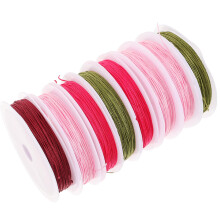 8 Rolls Colorful Nylon Thread Colored Chinlon For Jewelry Making