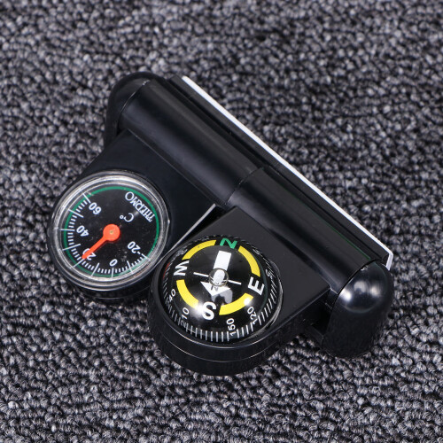 Car Compass Thermometer Dashboard Accessories Automotive Navigation 2