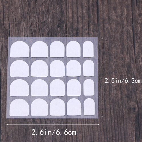 10 Sheets Nail Art Double Sided Tape Double-Sided False Glue Sticker 1