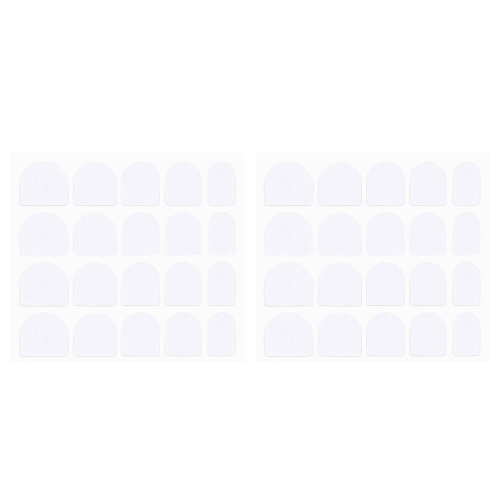 Totority 10 Sheets Nail Art Double Sided Tape Double-Sided False Glue Sticker