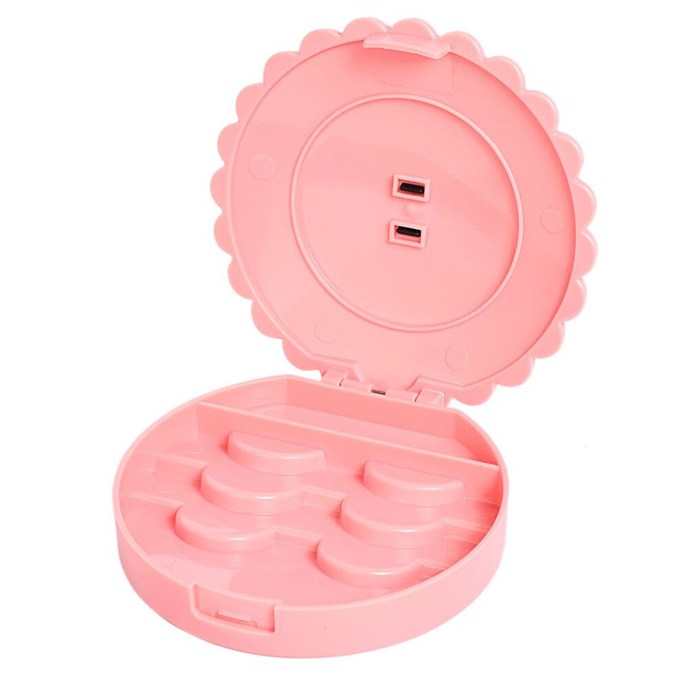 Villcase 1Pc Box Eyelash Case Organizer Mirror