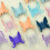 Raindrops  6 Pcs No Trace Hook Bathroom Hooks Self Adhesive Decorative 8