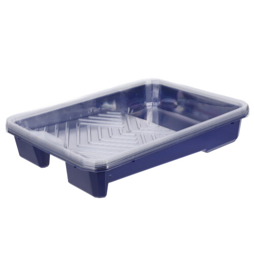 Plastic Tray Blue For Easy Cleaning 1 Set (1 Tray + 5 Liners)