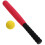 Kids Batting Practice Toys Set Red 1pcs 11