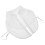 White Fake Collar Chiffon 1pack 14.2x14.2x0.4in 10