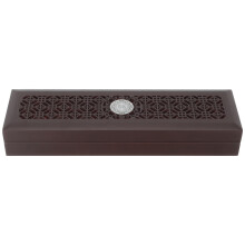 Wood Harmonica Case Black 1pcs Rectangular Shape