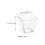 100pcs Clear Trapezoid Dessert Cups Portable Appetizer Cups 2