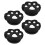 4 Pcs Tennis Racket Shock Absorber Template Sun Visor Black 6
