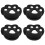 4 Pcs Tennis Racket Shock Absorber Template Sun Visor Black 1