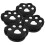 4 Pcs Tennis Racket Shock Absorber Template Sun Visor Black 9