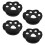 4 Pcs Tennis Racket Shock Absorber Template Sun Visor Black 5