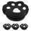 4 Pcs Tennis Racket Shock Absorber Template Sun Visor Black 10