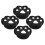 4 Pcs Tennis Racket Shock Absorber Template Sun Visor Black 8