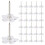 Raindrops 100pcs Compact Thumb Tacks Transparent Plastic Office Supply 1