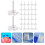 Raindrops 100pcs Compact Thumb Tacks Transparent Plastic Office Supply 5