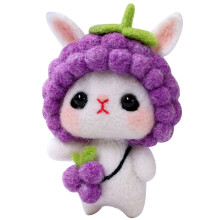 1 Set Rabbit Felt Tool Felt Purple Rabbit