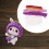 1 Set Rabbit Felt Tool Felt Purple Rabbit 4