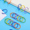 50 Pcs Colorful Ring Loose-Leaf Binding Binder Office 4
