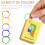 50 Pcs Colorful Ring Loose-Leaf Binding Binder Office 8