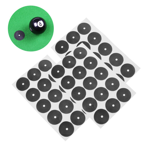 Sparsain Sheets Pool Table Markers, Black Dots Stickers For Billiards 2