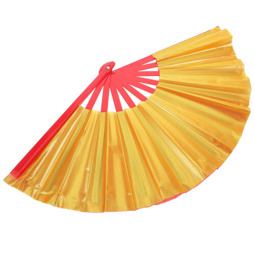 Handheld Folding Fan Kung Fu Prop Multi Color Plastic 1pack