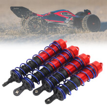 Aluminium 120 mm Front- & 140 mm Heckstoßdämpfer-Set für 1/8 RC-Car, Rot