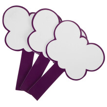 3Pcs Purple Reusable Dry Erase Scoreboards Single Side Boards