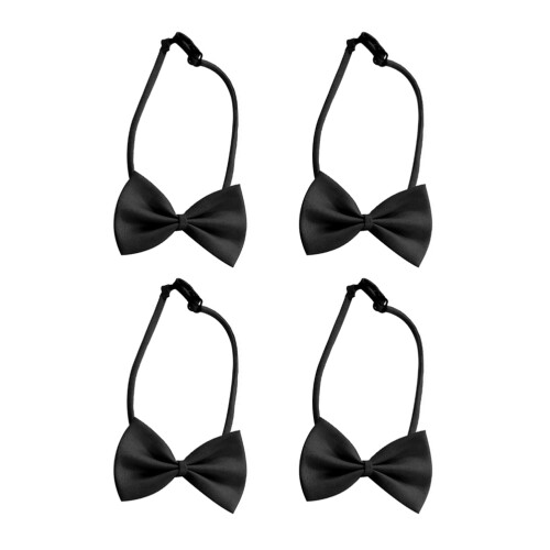 4Pièces Noeuds Ajustables Noir Accessoire Confortable