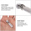 12 Pcs Zipper Slider Replacement Pull Puller Coat Universal Head 8