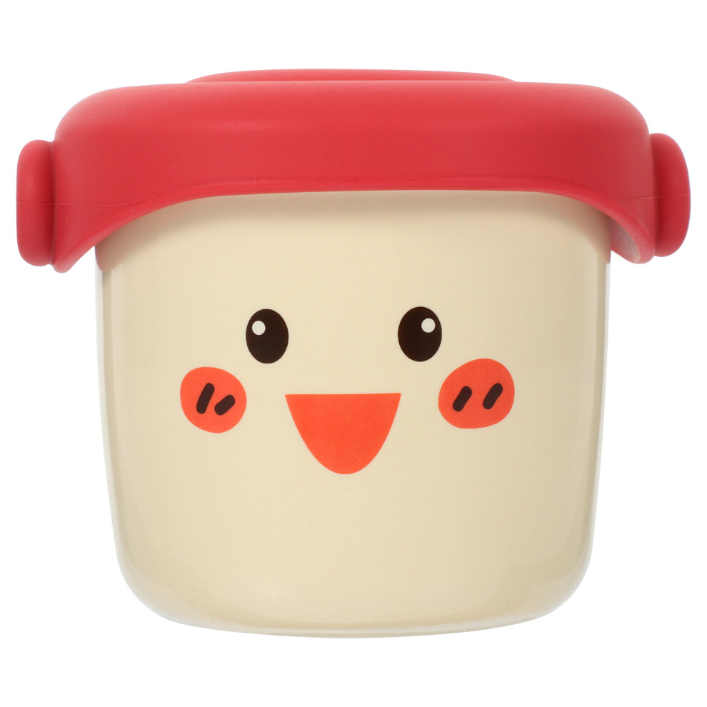 Totority Raindrops Feeder Baby Food Bowl Infant Baby 11.00X8.80x8.80cm Red