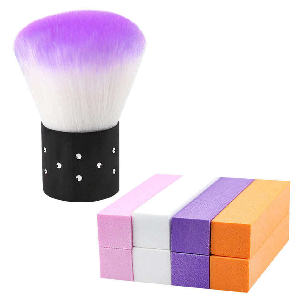 Aboofan Nail Scrubber Brush Polisher Mushroom Cleaning High Elastic Sponge