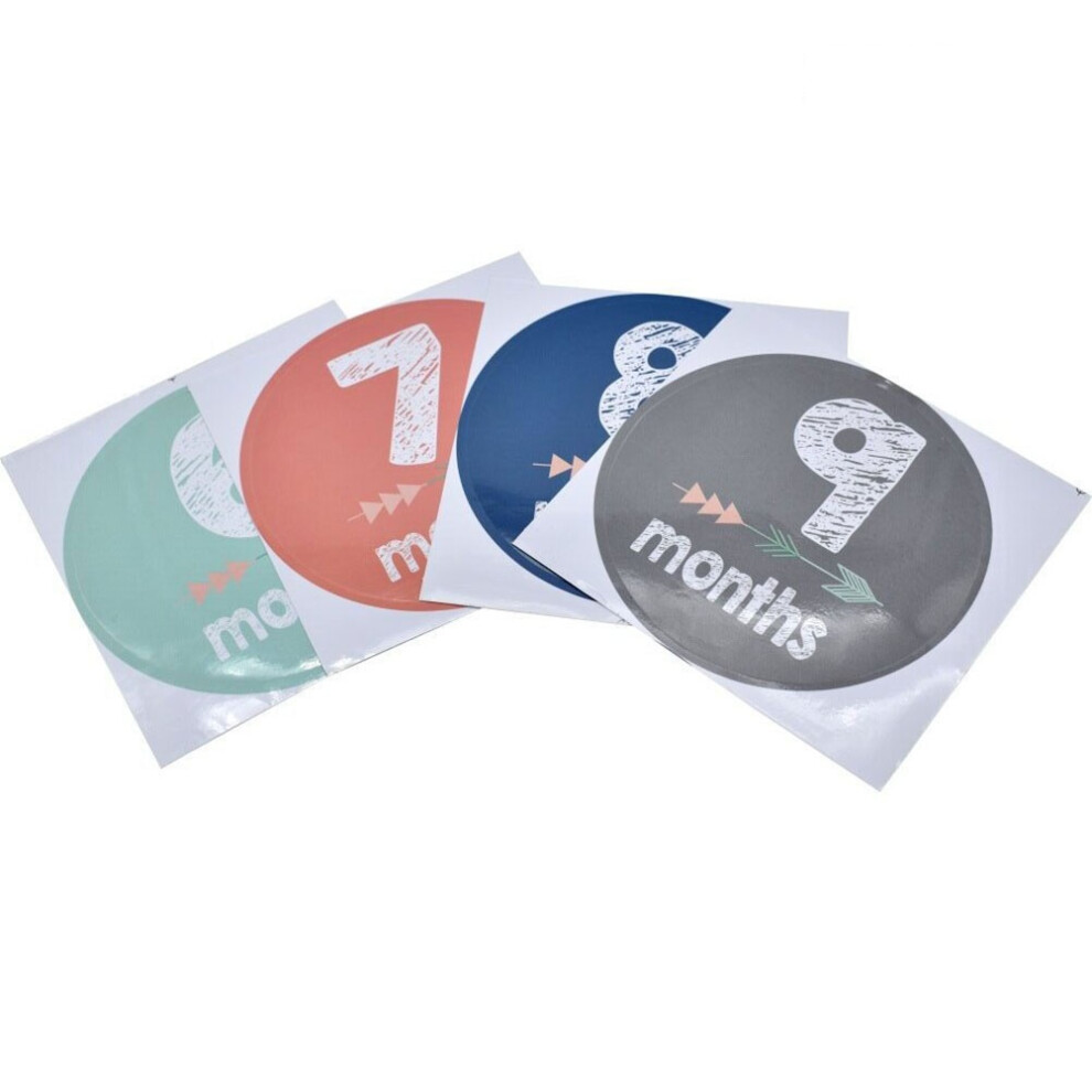 24 Pcs Self Adhesive Numbers Stickers Months Of The Year Milestone Ohphcall