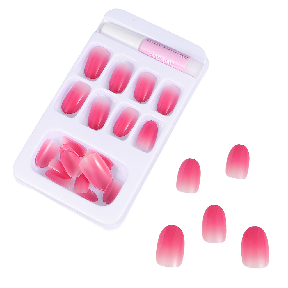 Ohphcall 2 Boxes Gradient Color Nails False Nail Tip Artificial Fingernails For