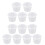 Food Grade Plastic Portion Containers White 100pcs 1.5x2x2in 4