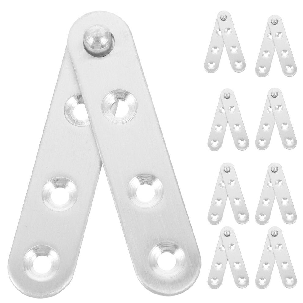 10 Pcs Hinges For Frameless Cabinet Doors Rotate Hidden 3123028617559