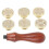 7pcs Sealing Wax Wooden 3d Envelope 1