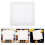 Mlins 5 Pcs Painting Board Blank Canvas 20.00x20.00x1.50cm White 5