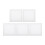 Mlins 5 Pcs Painting Board Blank Canvas 20.00x20.00x1.50cm White 6