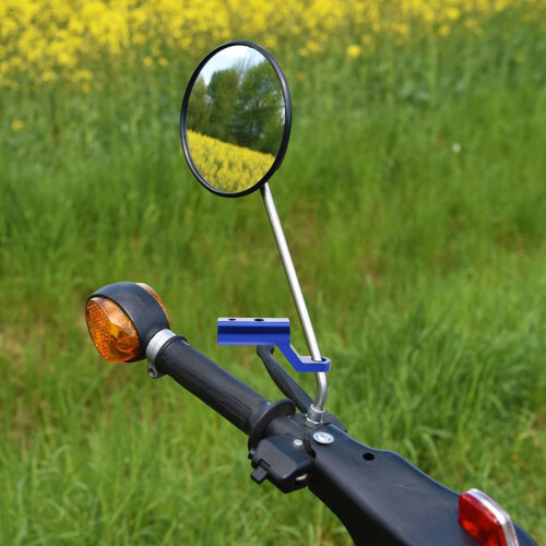 Motorcycle Mirror Clamp Carabiner Extension Bracket 2