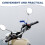Motorcycle Mirror Clamp Carabiner Extension Bracket 7