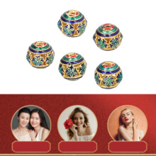 5 Stück Mehrfarbige Hohlrunde Perlen für perfektes DIY-Schmuckhalsband & Armband