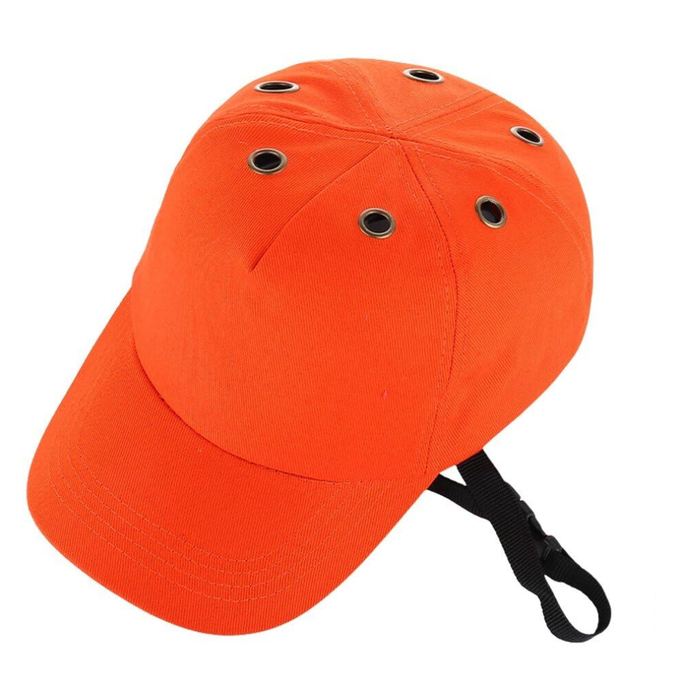 Safety Bump Cap - Baseball Cap Style Protective Helmet With Abs Inner Shell, Lightweight Orange Head Protection For Work 6038364959027