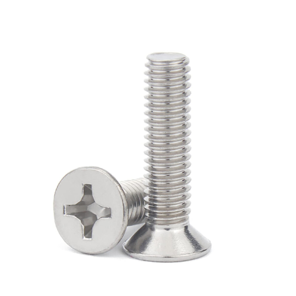 Blechschrauben Edelstahl 304 M1.6 Senkkopf Kreuzschlitz Flachkopf 5X500 Stã¼Ck, M1.6 12X200 Stã¼Ck 6947110823812