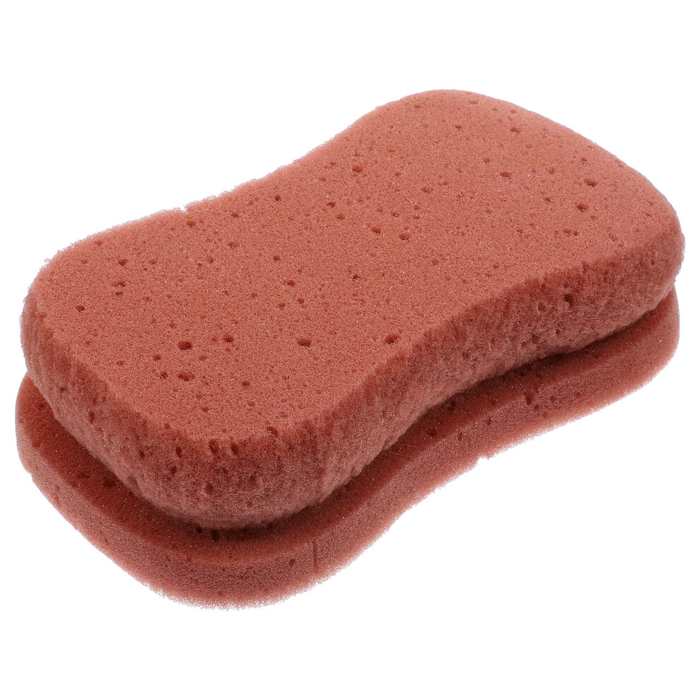 Vaguelly Brown Shower Sponge Pouf Soft Bath Scrubber For Skin Exfoliation