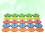 100 Pc Golf Ball Position Marker Accessory Positioning Multicolor 6