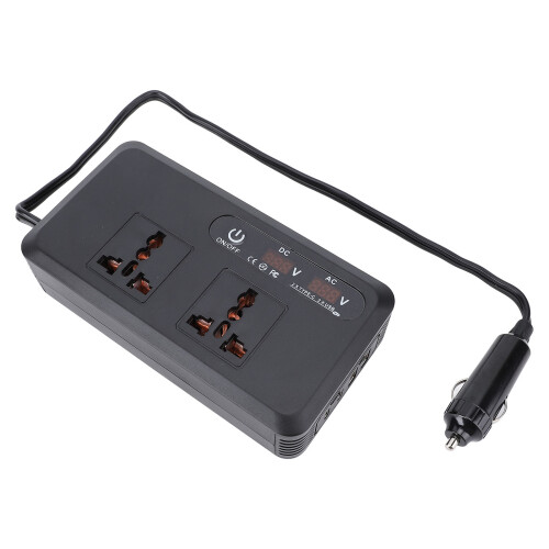 200W DC to AC Car Inverter 12V DC USB Type C Fast 2