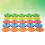 100 Pc Golf Ball Position Marker Accessory Positioning Multicolor 5