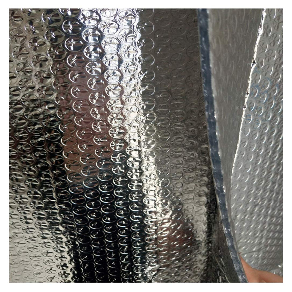 Insulation Film Roll 1*30M Self-Adhesive Bubble Film Aluminium Foil Reflective Insulating Material For Thermal Protection 6947110824093